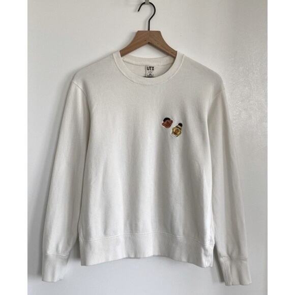KAWS x Uniqlo x Sesame Street Crewneck Sweatshirt Size S - Picture 2 of 11